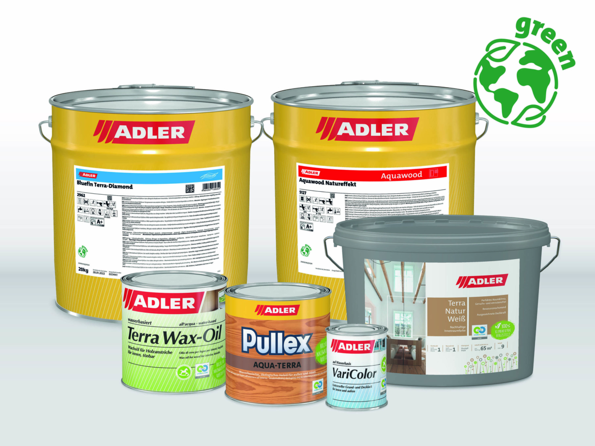 Farben, Lacke und weitere Produkte aus dem Sortiment der Adler Lackfabrik