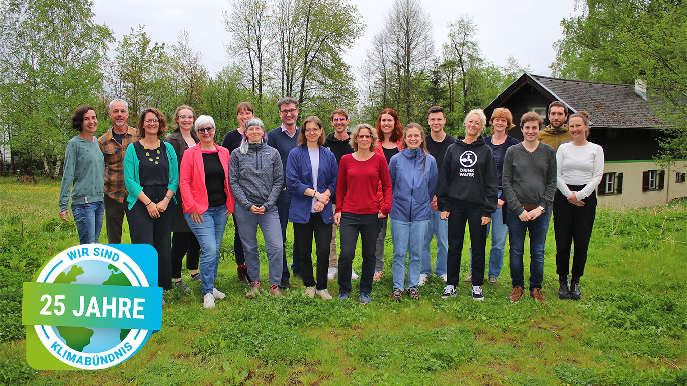 Teamfoto des Klimabündnistirol im Freien