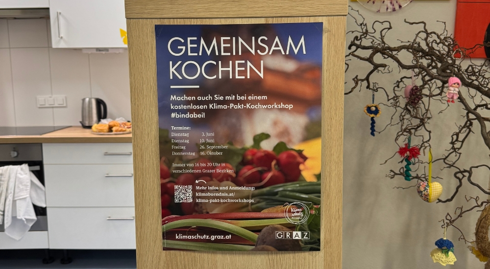 Foto von Plakat: Gemeinsam kochen