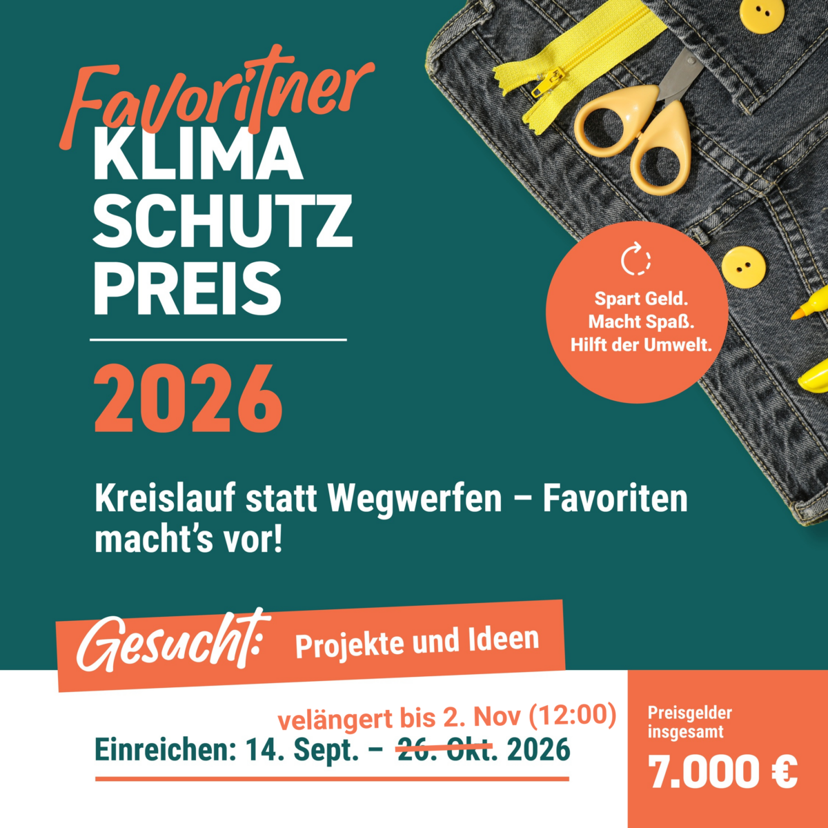 Favoritner Klimaschutzpreis 2026